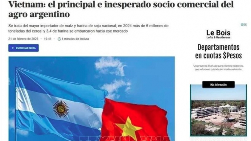 Vietnam – key agricultural trade partner of Argentina: newspaper